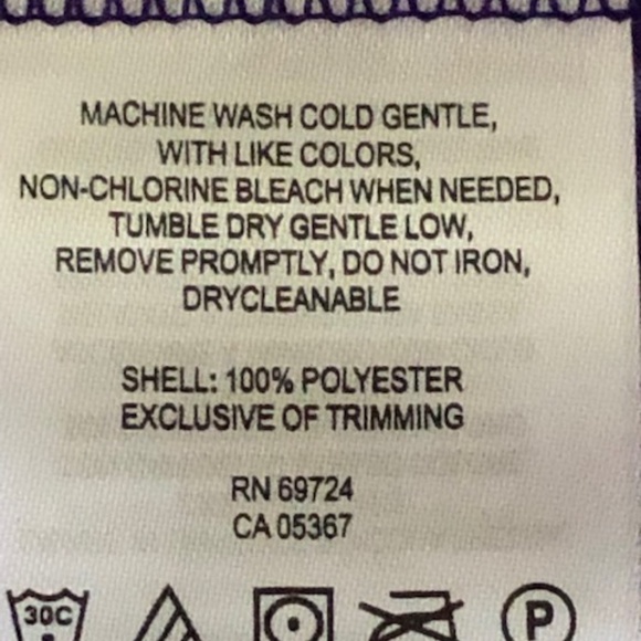 Women's Columbia Plush Purple Print T-Neck Top S - Picture 7 of 14